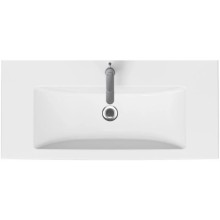 Тумба с раковиной белый глянец 100 см Bellezza Пегас 4630417140011 + 5902115715297