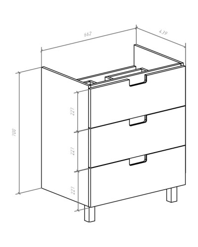 Тумба с раковиной красный глянец/белый глянец 70 см Bellezza Пегас 4630411140031 + 4690311050410