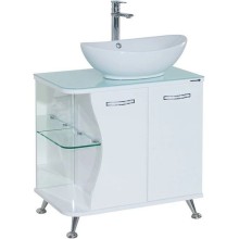 Тумба с раковиной белый глянец 71 см Bellezza Рио 4633611241010 + 4620008193823