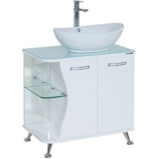 Тумба с раковиной белый глянец 71 см Bellezza Рио 4633611241010 + 4620008193823