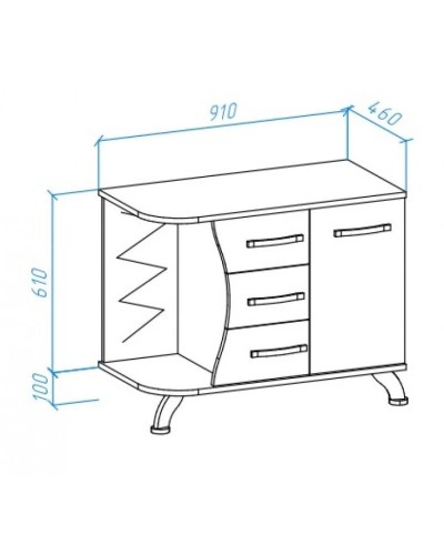 Тумба с раковиной белый глянец/черный глянец 91 см Bellezza Рио 4633615142269 + 4620008193823