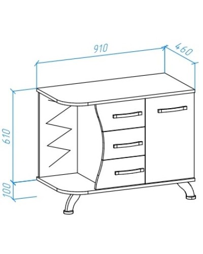 Тумба с раковиной красный глянец/черный глянец 91 см Bellezza Рио 4633615142214 + 4620008193823