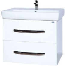 Тумба с раковиной белый глянец 60 см Bellezza Рокко 4635309670010 + 4620000148562