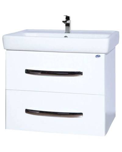 Тумба с раковиной белый глянец 60 см Bellezza Рокко 4635309670010 + 4620000148562