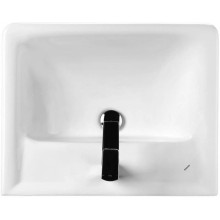 Тумба с раковиной белый глянец 60 см Bellezza Рокко 4635309660011 + 4620000148562