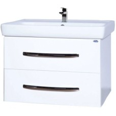 Тумба с раковиной белый глянец 80 см Bellezza Рокко 4635313670013 + 4620000148579