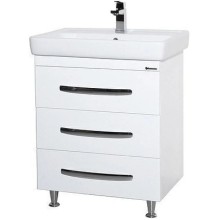 Тумба с раковиной белый глянец 80 см Bellezza Рокко 4635313660014 + 4620000148579