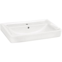 Тумба с раковиной черный глянец/белый глянец 80 см Bellezza Рокко 4635313660045 + 4620000148579