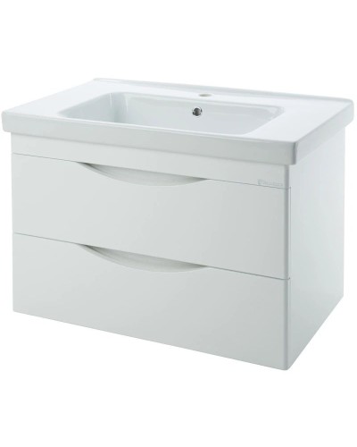 Тумба с раковиной белый глянец 100,5 см Bellezza Санриса 4630117270018 + 4660018641259