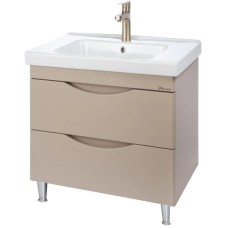 Тумба с раковиной капучино 100,5 см Bellezza Санриса 4630117110451  + 4660018641259