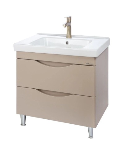Тумба с раковиной капучино 100,5 см Bellezza Санриса 4630117110451  + 4660018641259