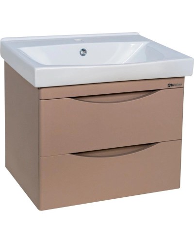 Тумба с раковиной капучино 60,5 см Bellezza Санриса 4630109180455 + 4690311076861
