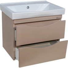 Тумба с раковиной капучино 60,5 см Bellezza Санриса 4630109180455 + 4690311076861