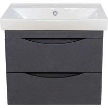 Тумба с раковиной серебро 60,5 см Bellezza Санриса 4630109180363 + 4690311076861