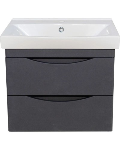 Тумба с раковиной серебро 60,5 см Bellezza Санриса 4630109180363 + 4690311076861