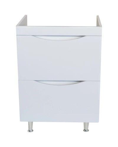 Тумба с раковиной белый глянец 60,5 см Bellezza Санриса 4630109660018 + 4690311076861