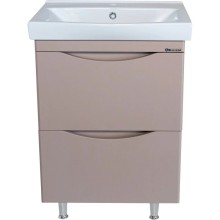 Тумба с раковиной капучино 60,5 см Bellezza Санриса 4630109660452 + 4690311076861