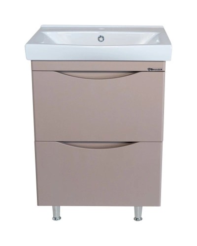 Тумба с раковиной капучино 60,5 см Bellezza Санриса 4630109660452 + 4690311076861