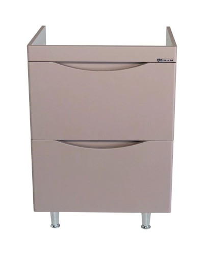 Тумба с раковиной капучино 60,5 см Bellezza Санриса 4630109660452 + 4690311076861