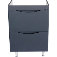 Тумба с раковиной серебро 60,5 см Bellezza Санриса 4630109660360 + 4690311076861