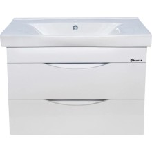 Тумба с раковиной белый глянец 80,5 см Bellezza Санриса 4630113180014 + 4690311076878