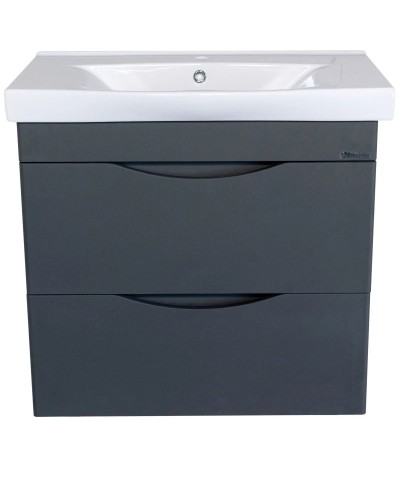 Тумба с раковиной серебро 80,5 см Bellezza Санриса 4630113000367 + 4690311076878