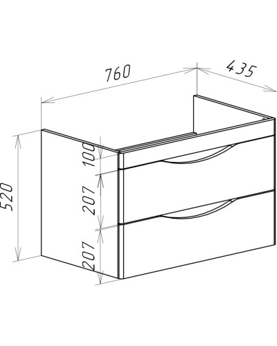 Тумба с раковиной серебро 80,5 см Bellezza Санриса 4630113000367 + 4690311076878