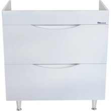 Тумба с раковиной белый глянец 80,5 см Bellezza Санриса 4630113660011 + 4690311076878