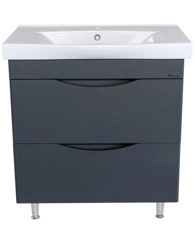 Тумба с раковиной серебро 80,5 см Bellezza Санриса 4630113660363 + 4690311076878