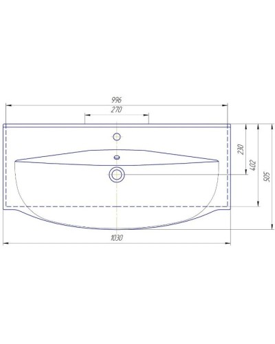 Тумба с раковиной белый глянец 103 см Bellezza Сесилия 4639718110013 + 4640021061800