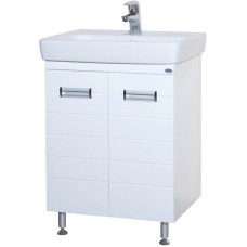 Тумба с раковиной белый глянец 60 см Bellezza Сиена 4633909660011 + 4620000148562