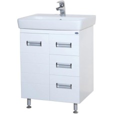 Тумба с раковиной белый глянец 70 см Bellezza Сиена 4633911310010 + 4620000148555