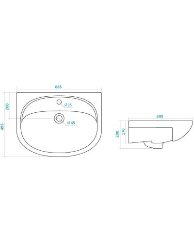 Тумба с раковиной белый глянец 66,5 см Bellezza Стелла 4636010140014 + 4620000141426