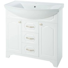 Тумба с раковиной белый глянец 76 см Bellezza Тиффани 4630512110018 + 4620008197470