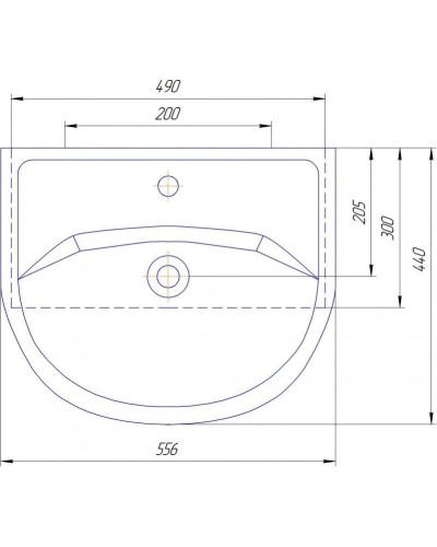 Тумба с раковиной бежевый глянец/белый глянец 55,6 см Bellezza Уют 4635008240071 + 4620008192765