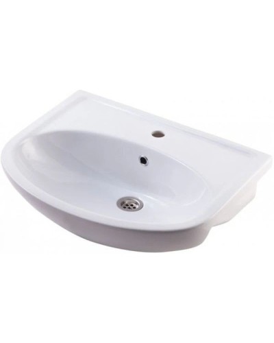 Тумба с раковиной бежевый глянец/белый глянец 61,5 см Bellezza Уют 4635009240070 + 4620008192772