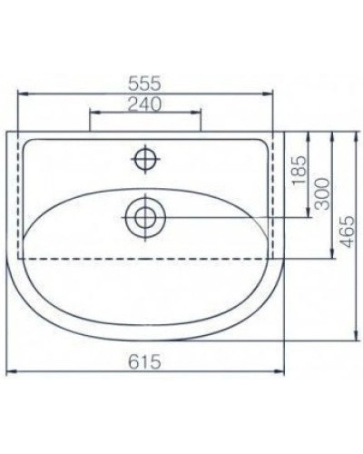 Тумба с раковиной белый глянец 61,5 см Bellezza Уют 4635009140011 + 4620008192772