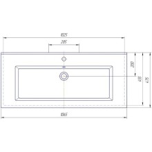 Тумба с раковиной красный глянец/белый глянец 106,5 см Bellezza Эйфория 4639118660033 + 4640021064740
