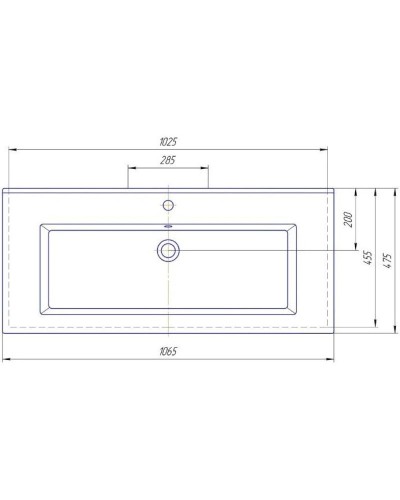 Тумба с раковиной красный глянец/белый глянец 106,5 см Bellezza Эйфория 4639118660033 + 4640021064740