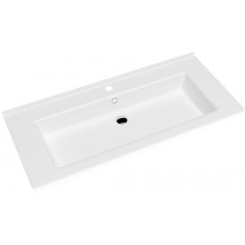 Тумба с раковиной черный глянец/белый глянец 106,5 см Bellezza Эйфория 4639118660040 + 4640021064740