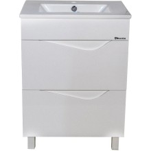 Тумба с раковиной белый глянец 60,9 см Bellezza Эйфория 4639109000015 + 4640013393575