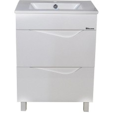 Тумба с раковиной белый глянец 60,9 см Bellezza Эйфория 4639109000015 + 4640013393575