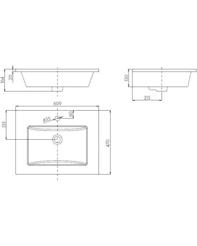 Тумба с раковиной красный глянец/белый глянец 60,9 см Bellezza Эйфория 4639109660035 + 4640013393575