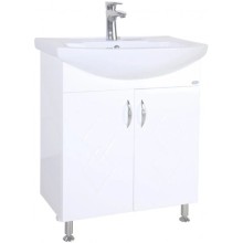 Тумба с раковиной белый глянец 50 см Bellezza Элеганс 4638606240016 + 4620008195766