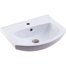 Тумба с раковиной белый глянец 50 см Bellezza Элеганс 4638606240016 + 4620008195766