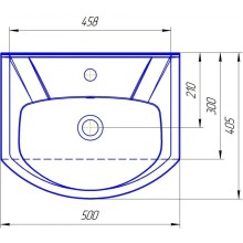 Тумба с раковиной белый глянец 50 см Bellezza Элеганс 4638606240016 + 4620008195766