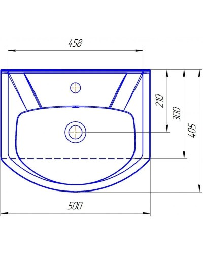 Тумба с раковиной белый глянец 50 см Bellezza Элеганс 4638606240016 + 4620008195766