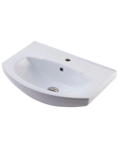 Тумба с раковиной белый глянец 55 см Bellezza Элеганс 4638608240014 + 4620008195551