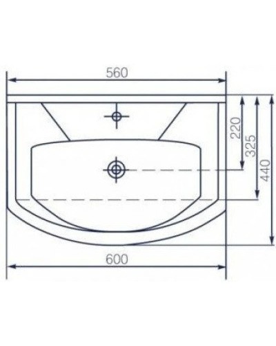 Тумба с раковиной бежевый глянец/белый глянец 60 см Bellezza Элеганс 4638609240075 + 4620008196114