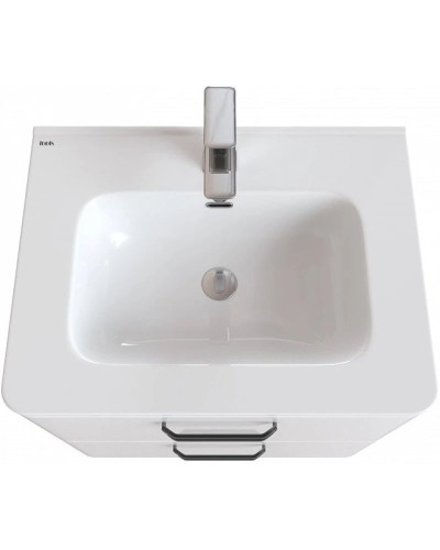 Тумба с раковиной белый глянец 60 см IDDIS Brick BRI60W0i95K